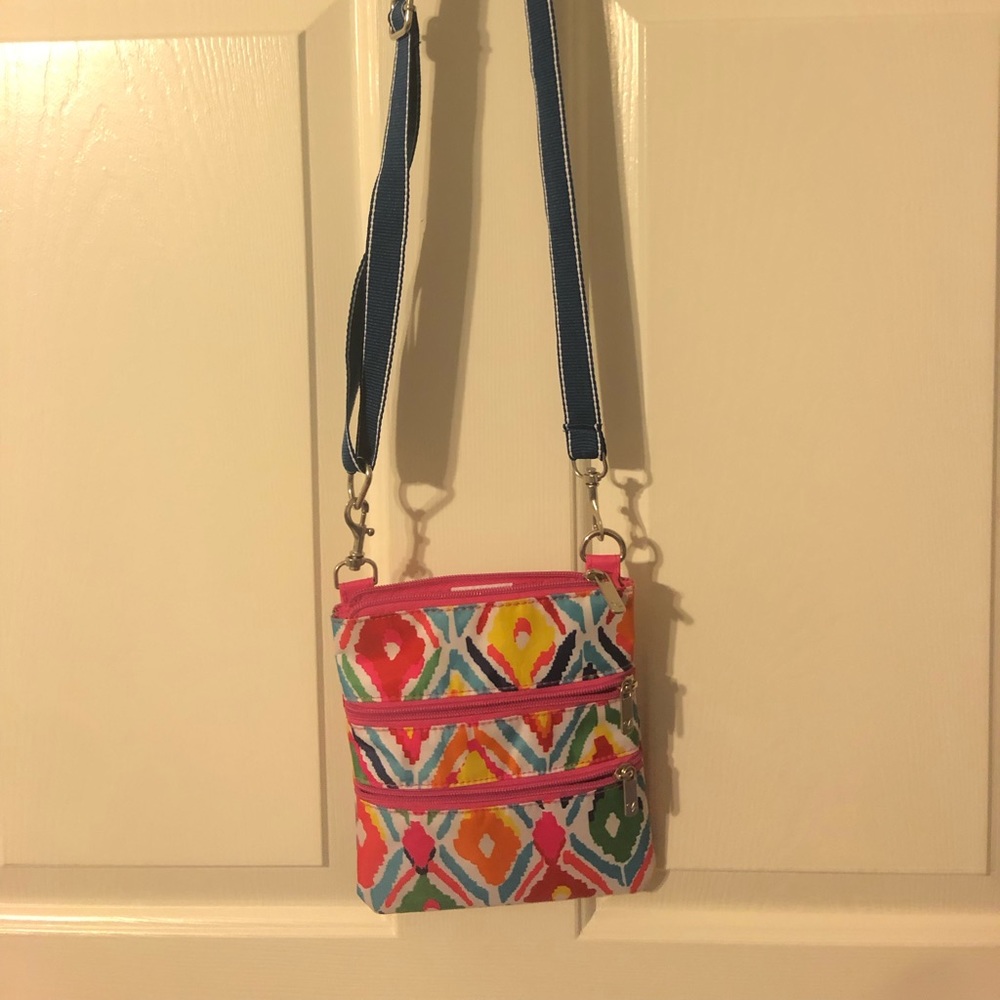 Colorful cross body purse